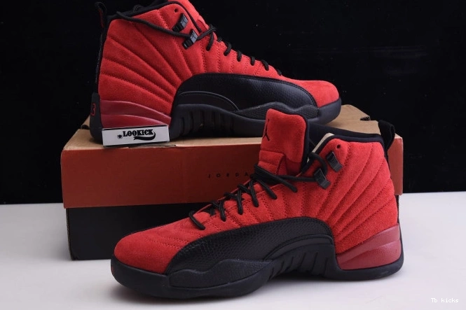 Cheap TBK Game CT8013-602 Jordan 12 Flu Reverse Retro Air 0711